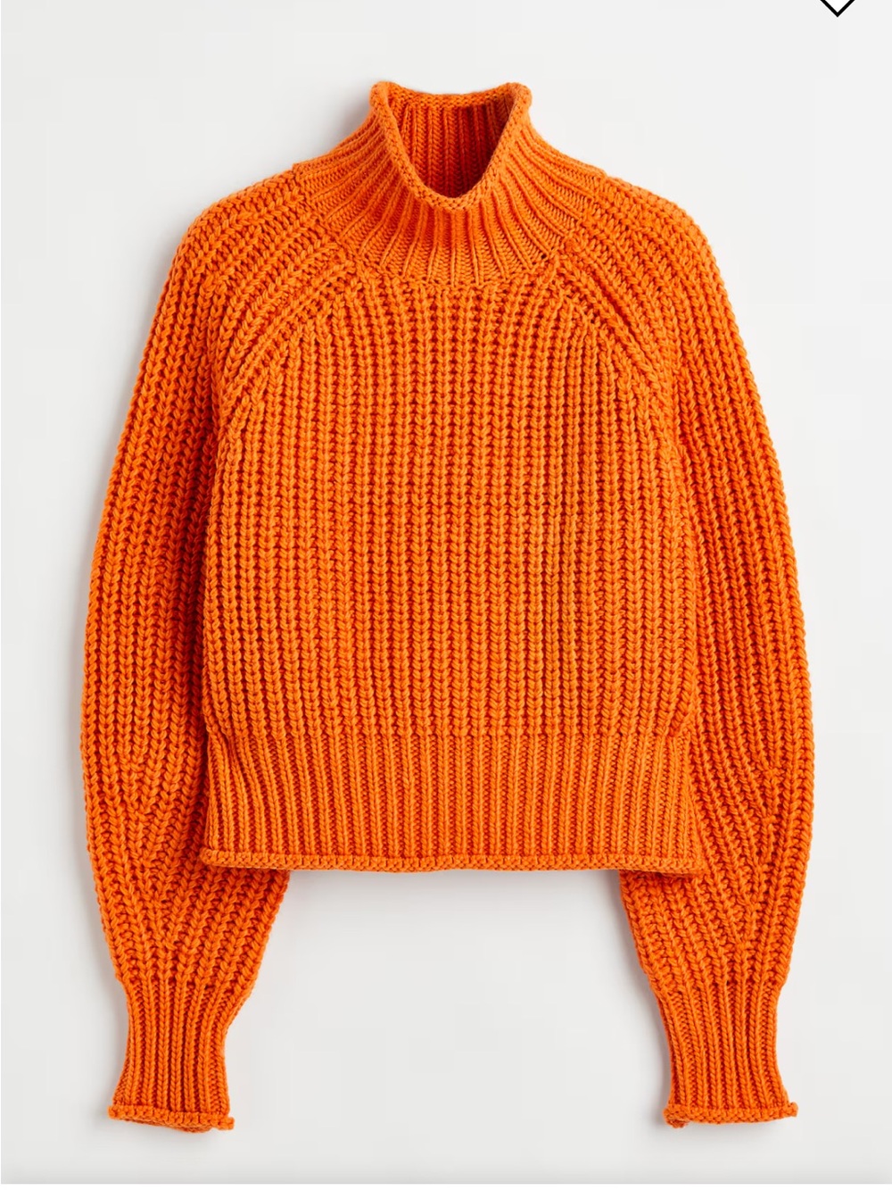 H&M Boxy Style Turtleneck Sweater - Orange - SOLD OUT IN STORE